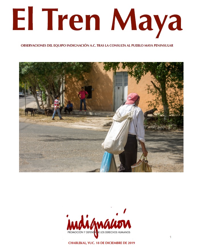 El Tren Maya. Observaciones del equipo Indignación tras la consulta al pueblo maya peninsular